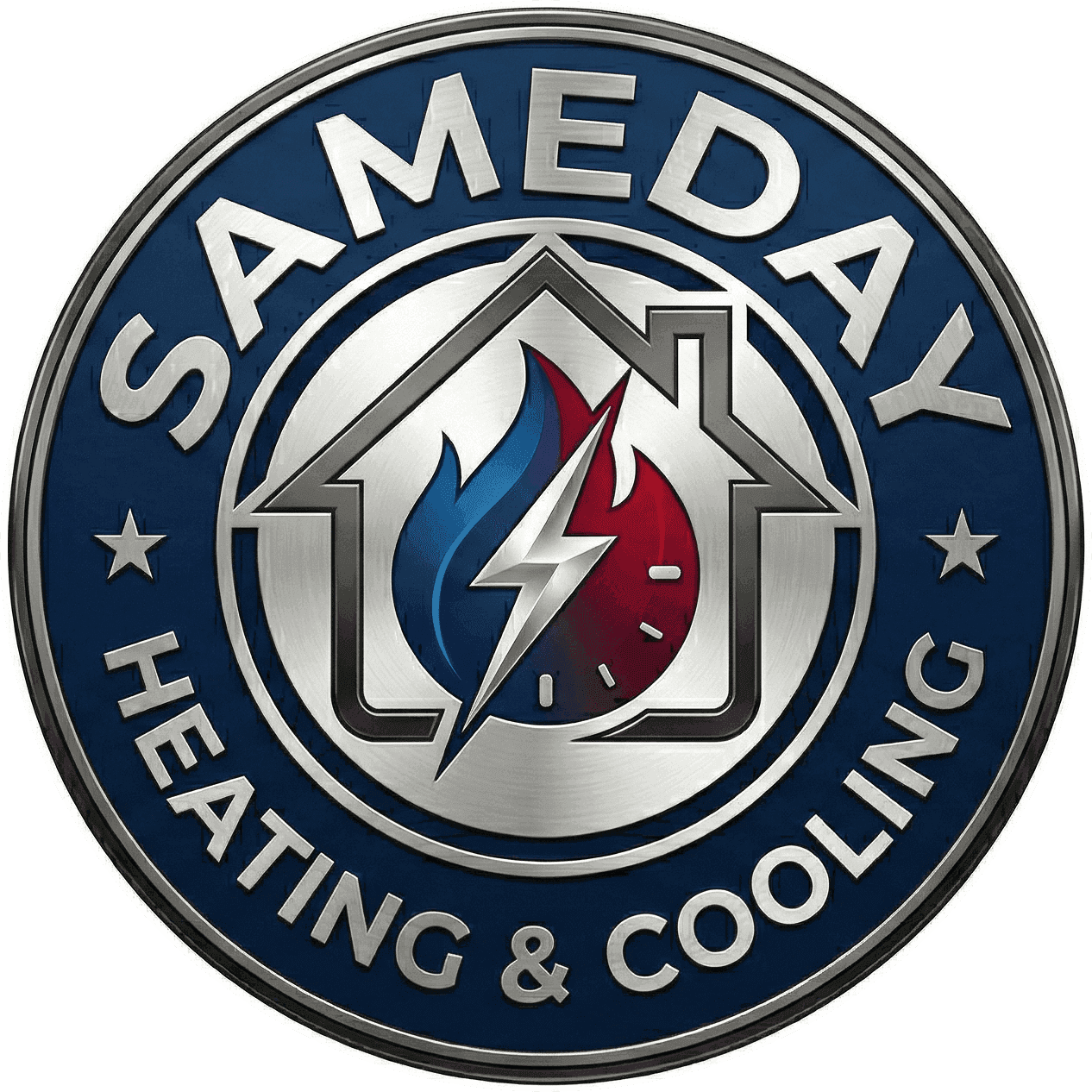 Sameday Heating and Cooling logo